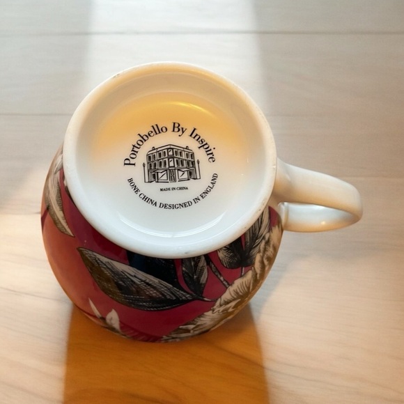 Portobello By Inspire Bone China Butterflies Footed Mug-16 ounce - Picture 4 of 6